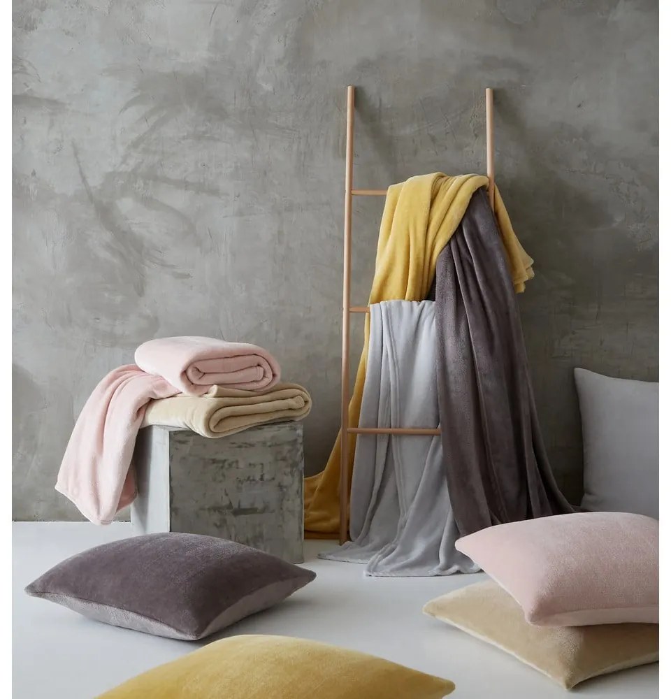 Svetlosivý mikroplyšový pléd 200x240 cm Raschel – Catherine Lansfield