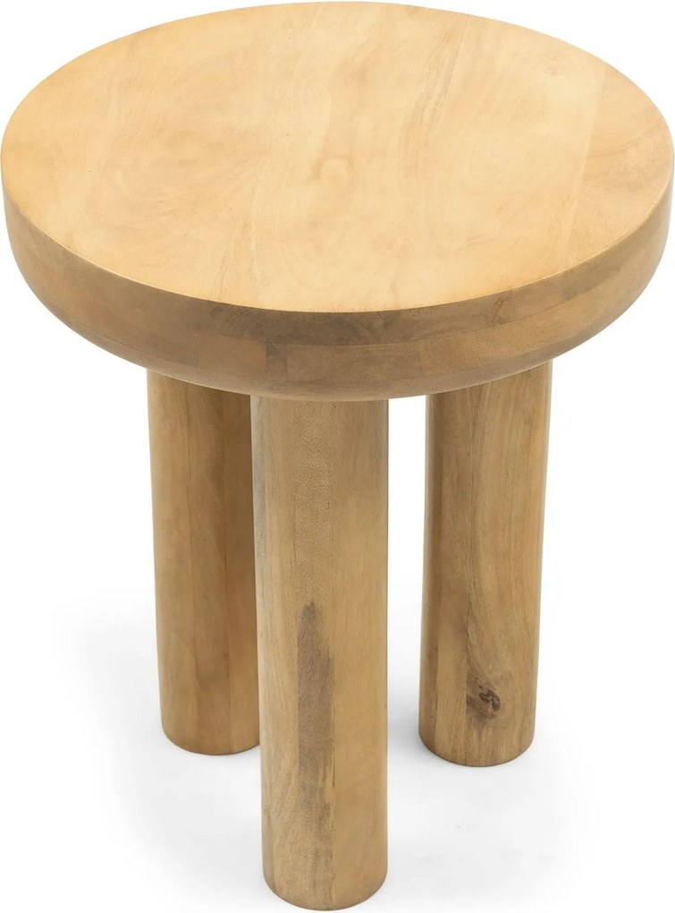 Odkladací stolík Limali 50 cm mangové drevo hnedý
