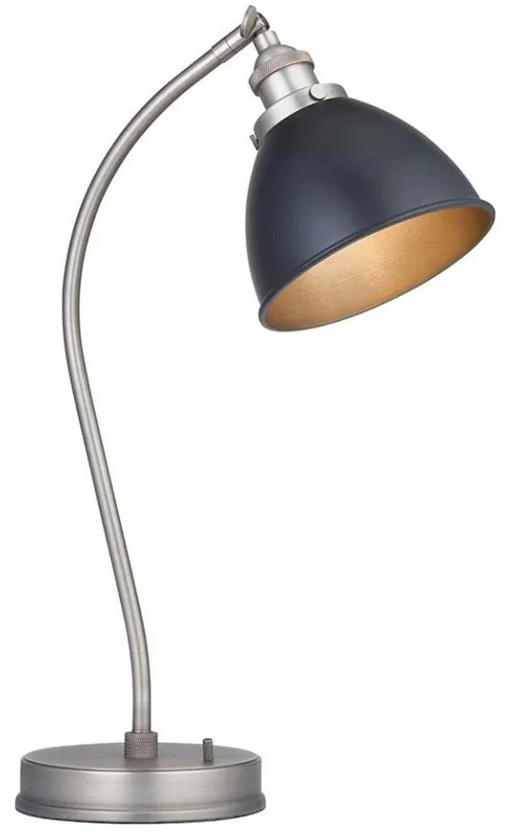 Endon 98752 - Stolová lampa FRANKLIN 1xE14/7W/230V matný chróm/antracit