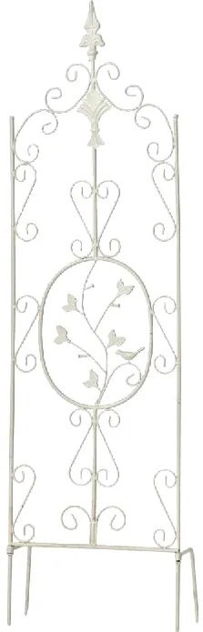 Mriežka na ruže Burg - 122 x 35 cm - Biela antik