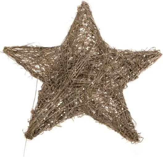 carodomova Ratanová hviezda zlatá 30 cm
