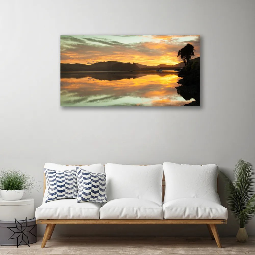 Obraz na plátne Voda hory príroda 120x60 cm