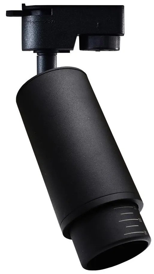 Bodové svietidlo do lištového systému MICA 1xGU10/25W/230V 1-fázové čierna