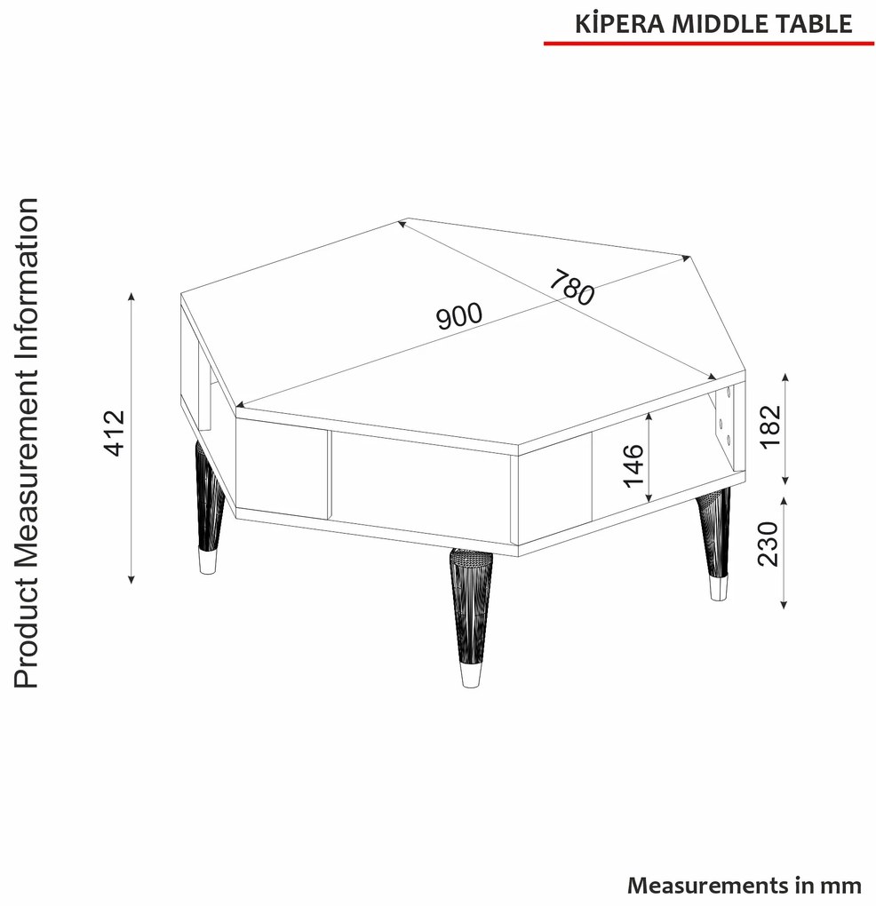 Konferenčný stolík Konrat (Dub). Vlastná spoľahlivá doprava až k Vám domov. 1073326