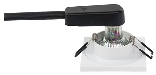 Sada 6 moderných kúpeľňových zapustených bodových svetiel biela - Doku