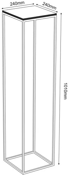 Stojan na kvety 100x24 cm biela