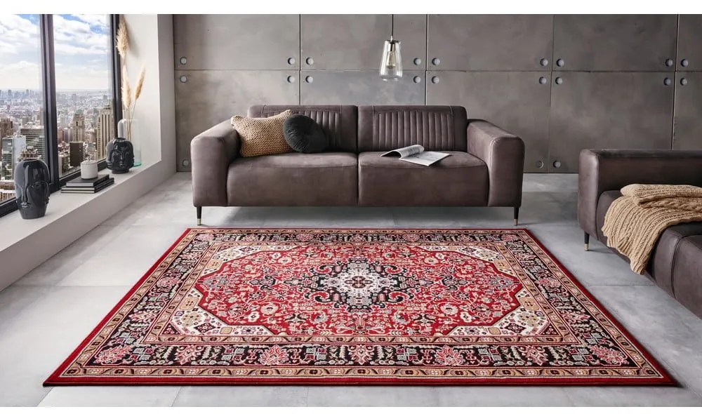 Červený koberec Nouristan Skazar Isfahan, 200 x 290 cm