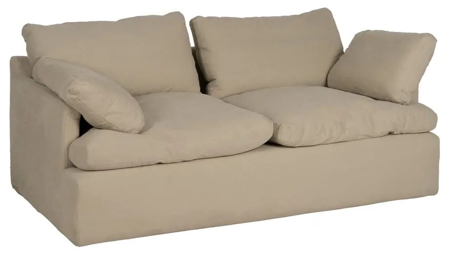 Béžová ľanová pohovka 180 cm – Ixia