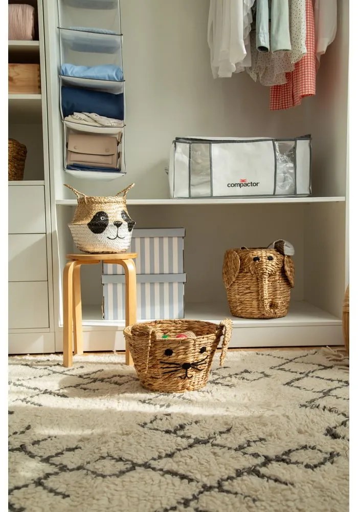 Detský kôš na hračky z vodného hyacintu v prírodnej farbe ø 30x35 cm Elephant – Compactor