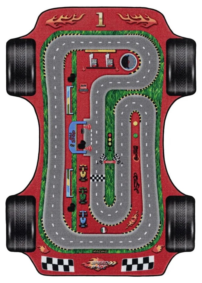 Červený detský koberec 100x150 cm Play – Ayyildiz Carpets