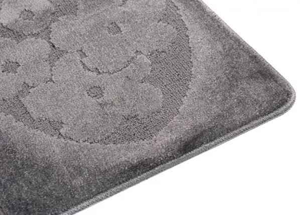 Sada kúpeľňových koberčekov MONO 1125 tmavosivý 6203 3PC Motýľ