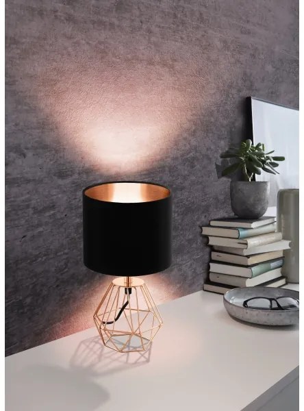 Eglo 95787- Stolná lampa CARLTON 2 1xE14/60W/230V