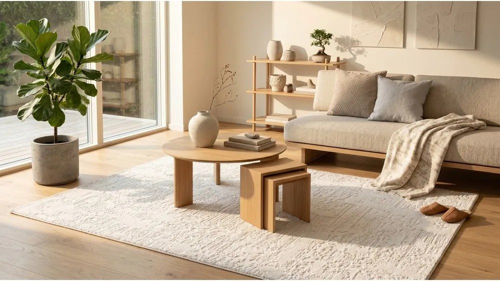 Krémovobiely koberec 160x230 cm Celeste – ESTE