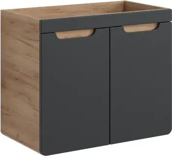 Comad Kúpeľňová skrinka pod umývadlo Aruba Cosmos 70 dub craft/vesmírne sivá