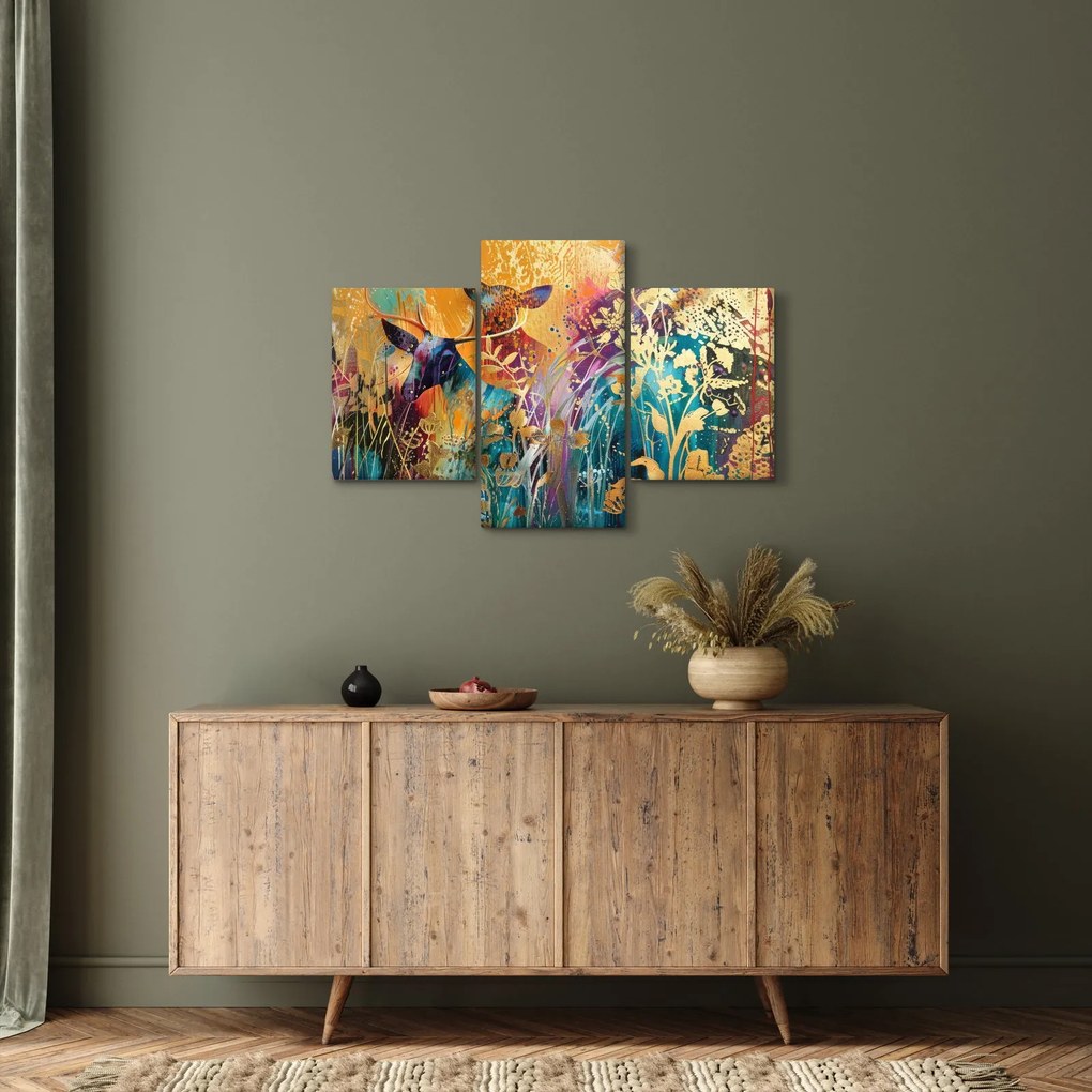 Obraz - Abstraktná maľba prírody (90x60 cm)