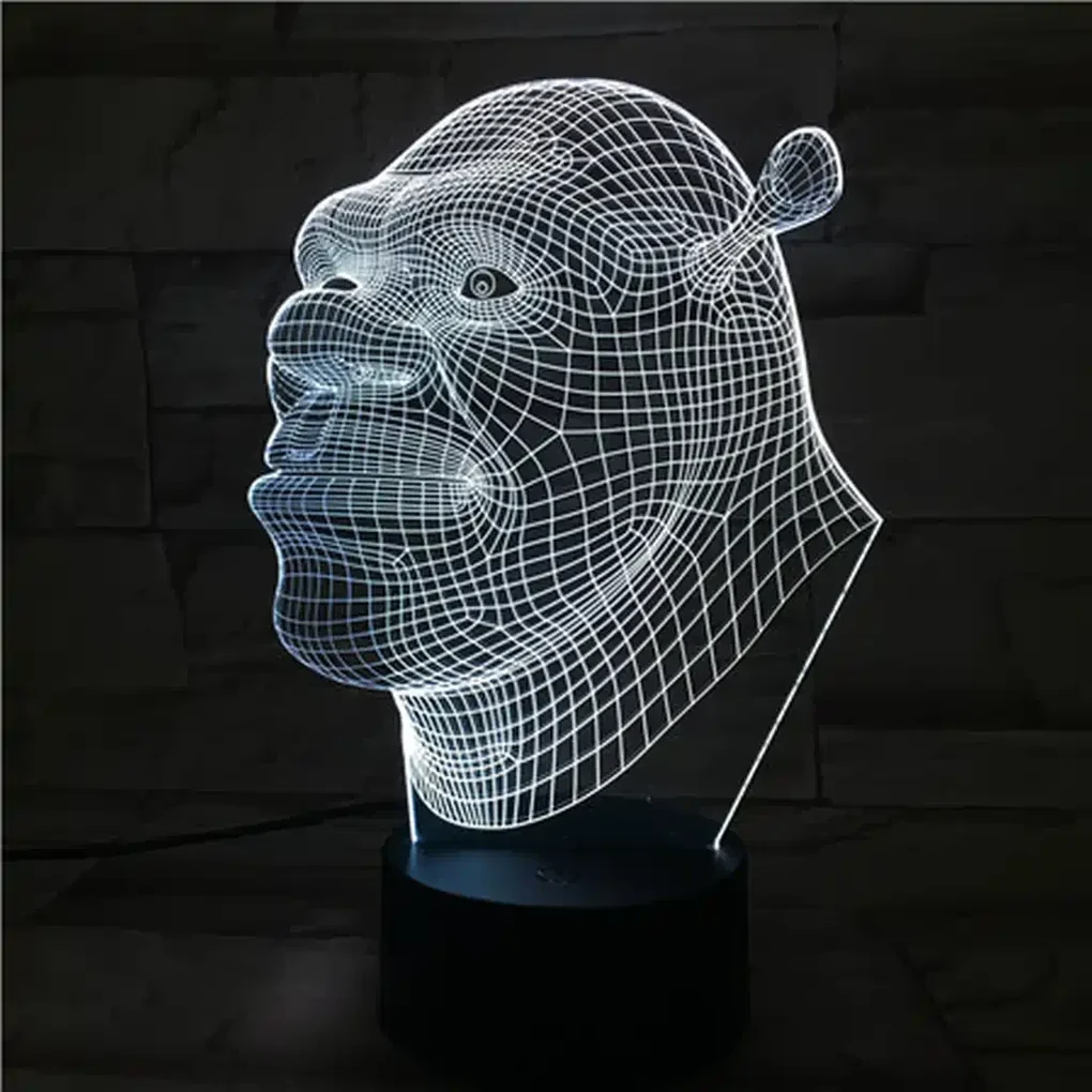 3Dmix 3DL-BSC017 – 3D LED nočná lampa - Shrek