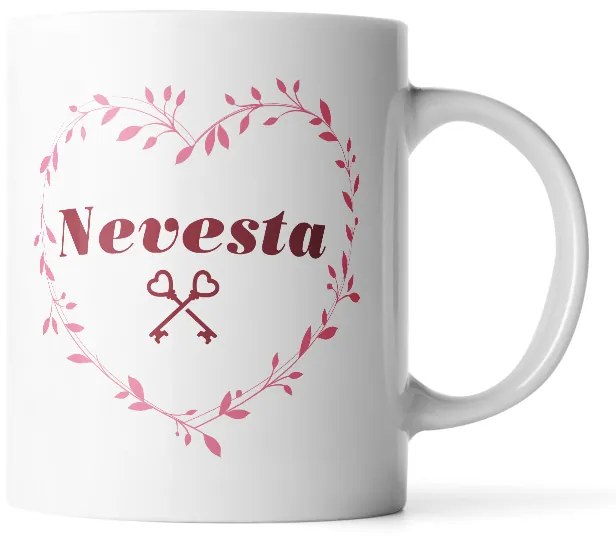 Sablio Hrnek Nevěsta srdce - 200 ml - espresso