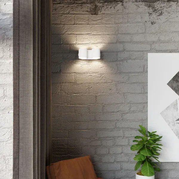 Sollux SL.0659 - Nástenné bodové svietidlo ORBIS 2xG9/40W/230V biela