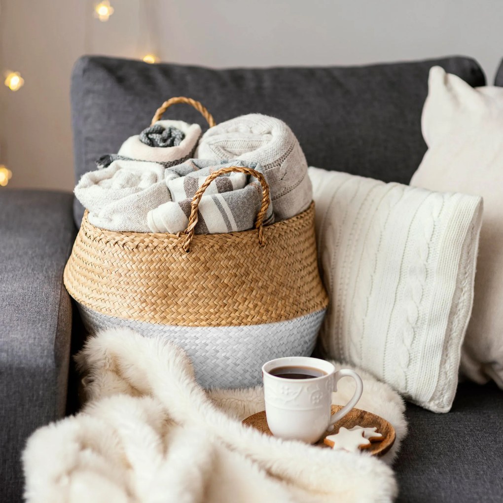 Dekorstudio Prírodný kôš BOHO STYLE YT21B-35