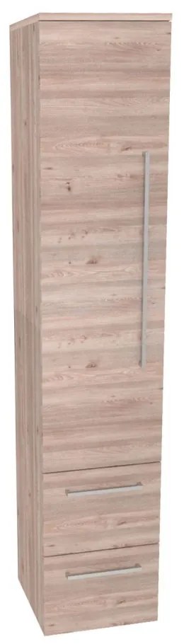Mereo, Mereo Bino, kúpeľňová skrinka vysoká 163 cm, ľavá, Multidecor, Dub Nelson, MER-CN697DNLS