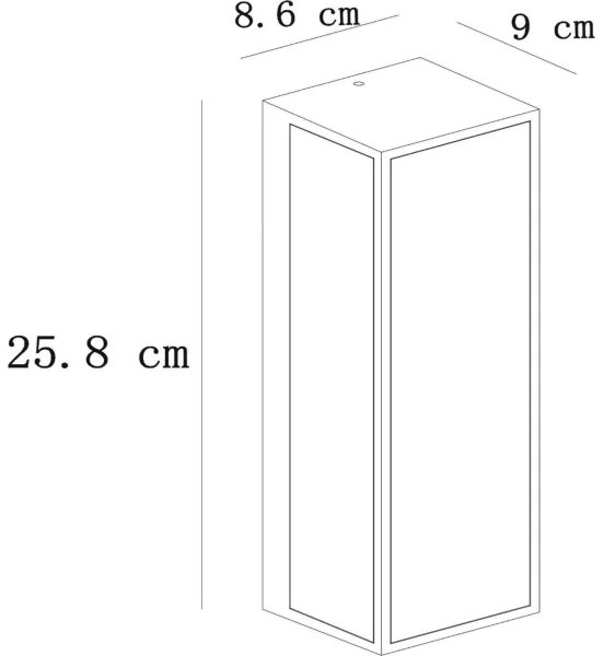 Lucide 15802/01/30 - Vonkajšie nástenné svietidlo DUKAN 1xE27/15W/230V IP65