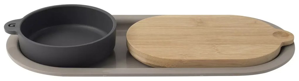 Servírovací set s miskou a doskou GUSTA