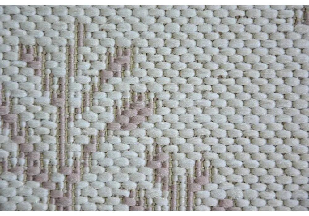 Kusový koberec Vetvičky ružový 80x150cm