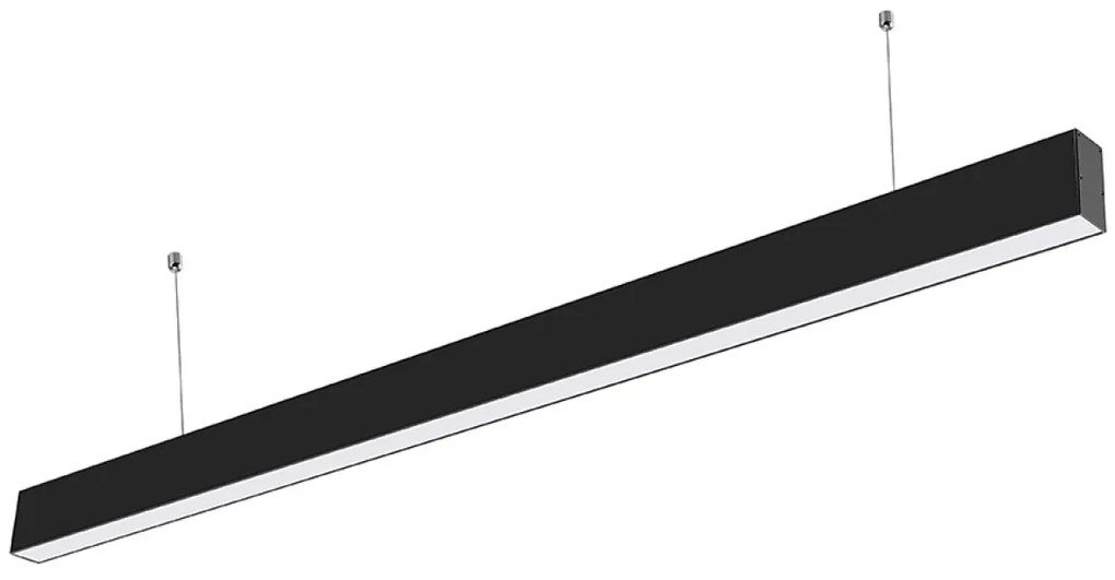 LED Solution Čierne lineárne závesné LED svietidlo 40W Premium 374