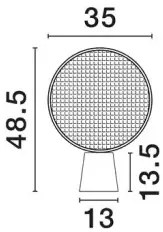 Dizajnová stolová lampa Tiera B