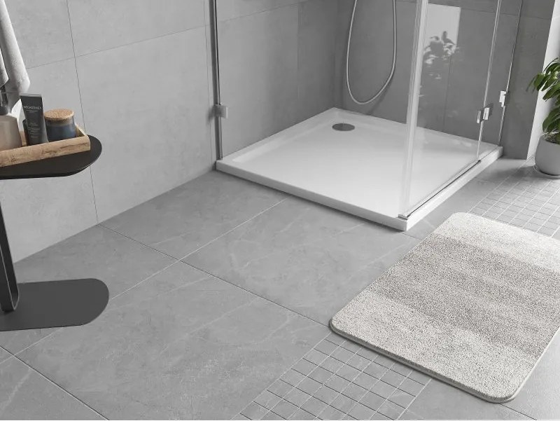 Mexen Flow Slim, štvorcová sprchová vanička 85 x 85 cm, biela lesklá, 46S108585