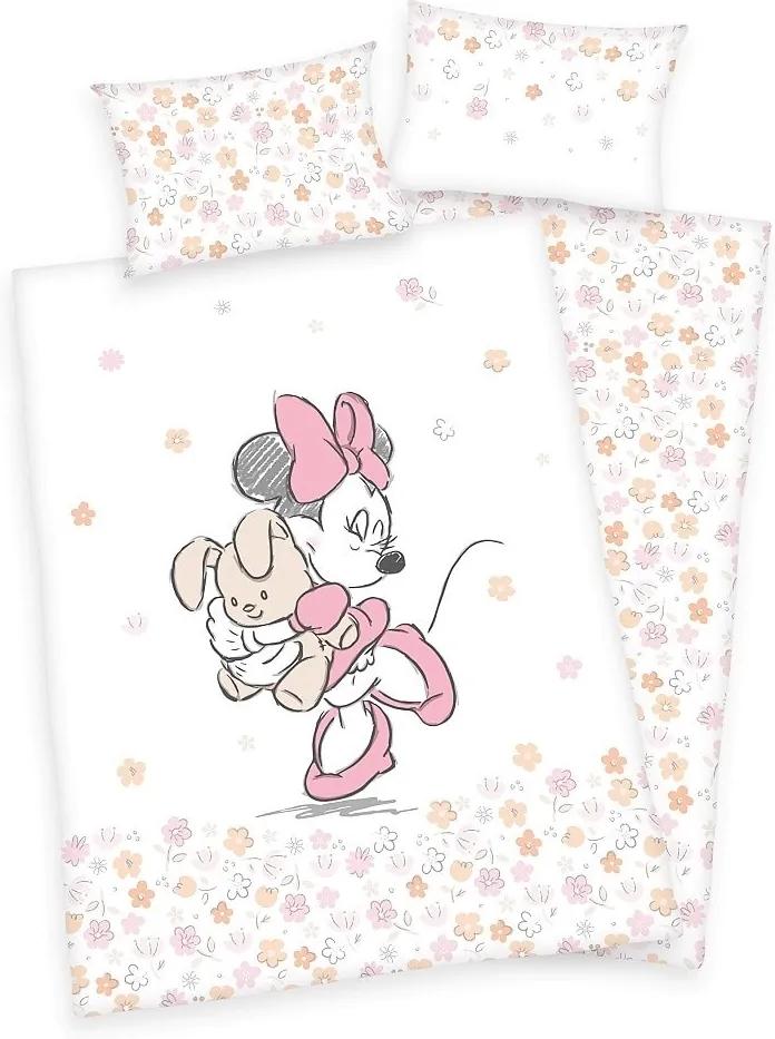 Herding Obliečky pre bábätká Minnie Mouse 100x135/40x60 cm