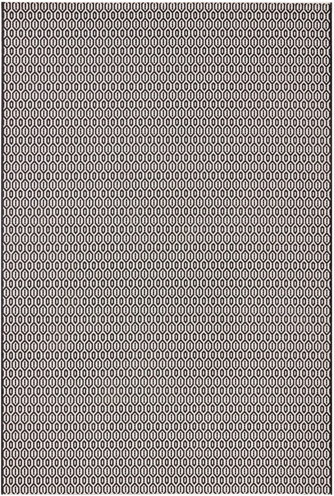 Kusový koberec Meadow 102474 Black – na von aj na doma, 200x290, čiernobiela, chodba / predsieň, Hanse Home