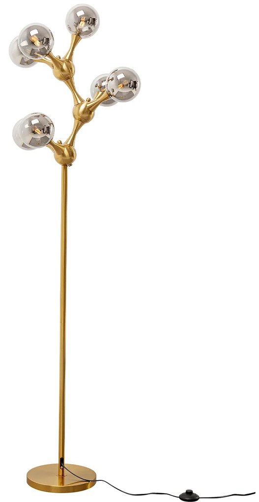 Atomic Balls stojacia lampa mosadzná 174 cm