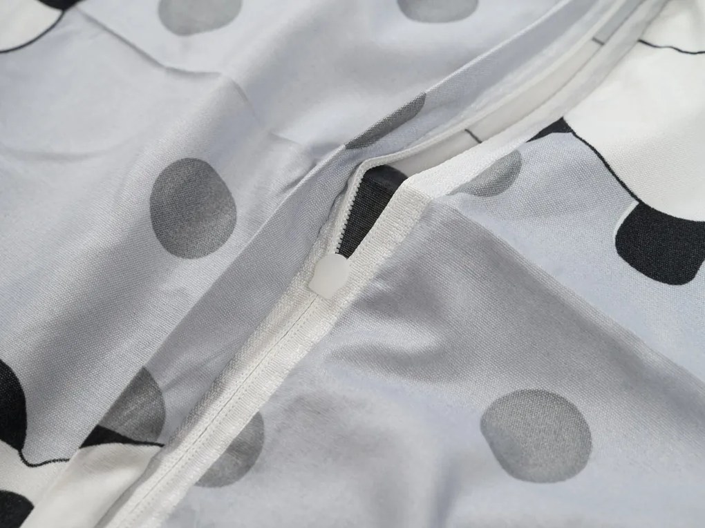 Obliečky z mikrovlákna PANDA sivé Rozmer obliečky: 70 x 80 cm | 140 x 200 cm