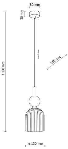 Závesný luster SOPHIA na lanku 1xE14/10W/230V čierna/zelená/dymová béžová