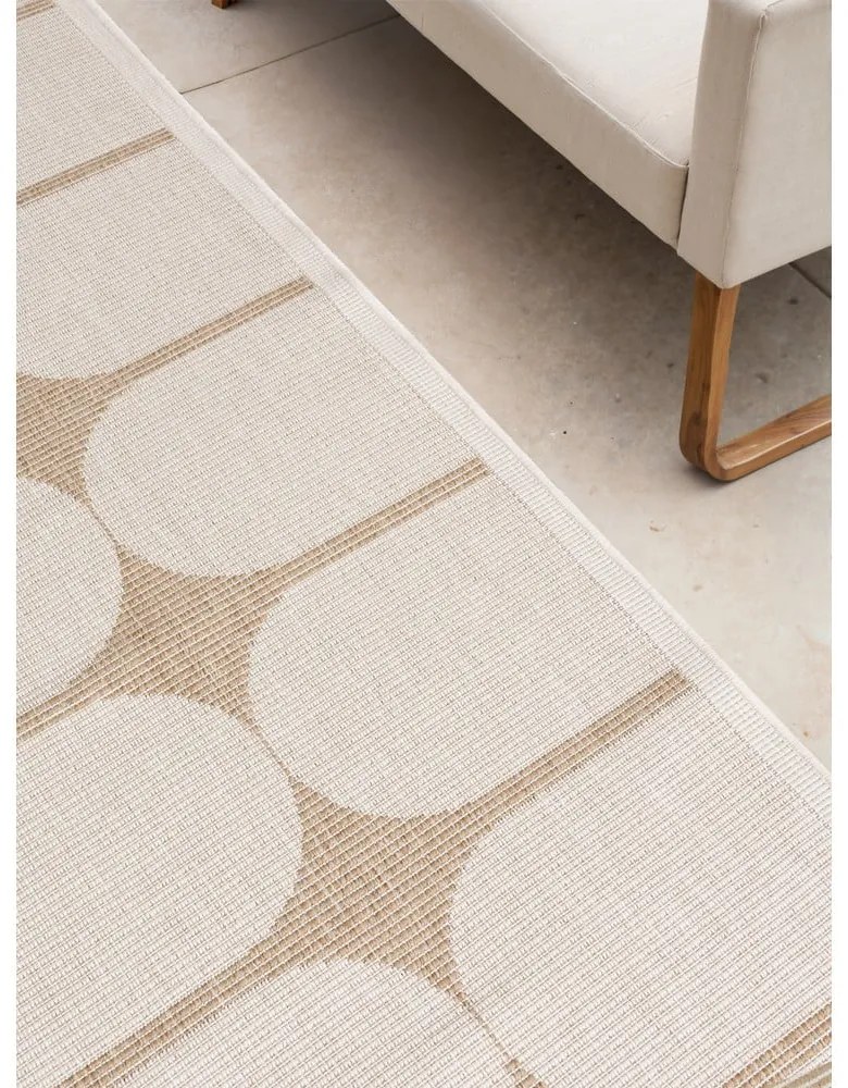 Vnútorný a vonkajší behúň v béžovej a slonovinovej farbe 80x250 cm Duet Bowen – NORTHRUGS