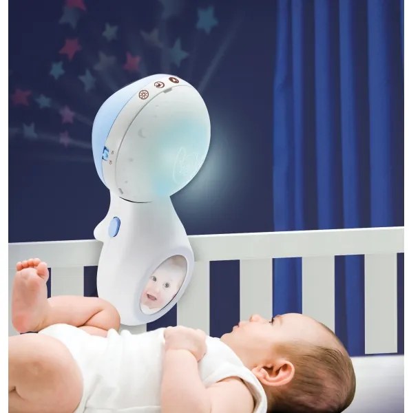 Infantino - Kolotoč nad postieľku 3v1 s melódiou, 3x AAA, modrý