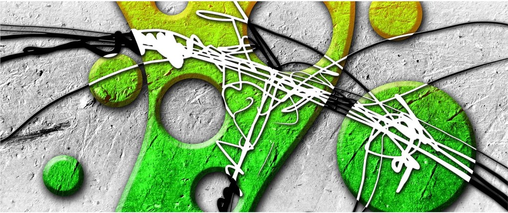 Abstraktný obraz (120x50 cm)