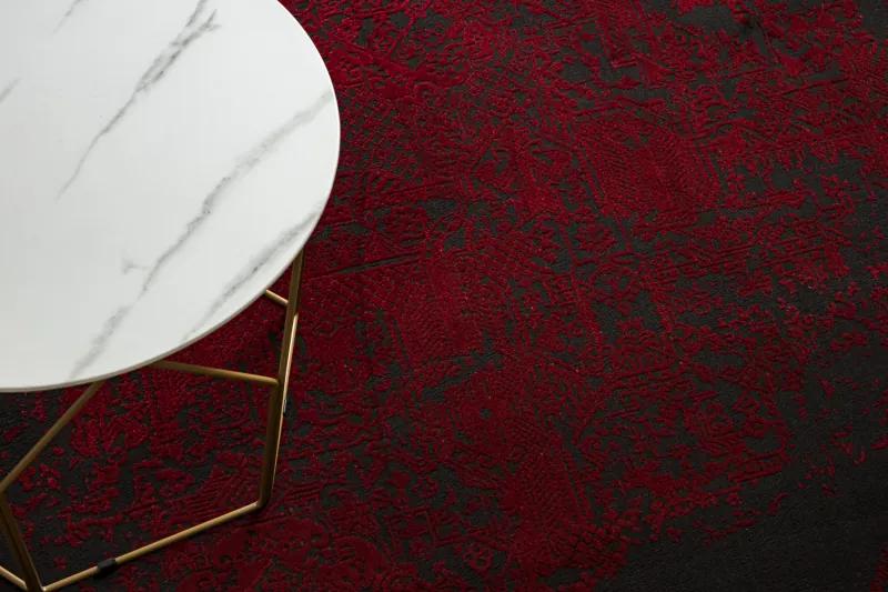 Moderný koberec VINCI 1524 Ornament vintage - Štrukturálny Červená Veľkosť: 140x190 cm