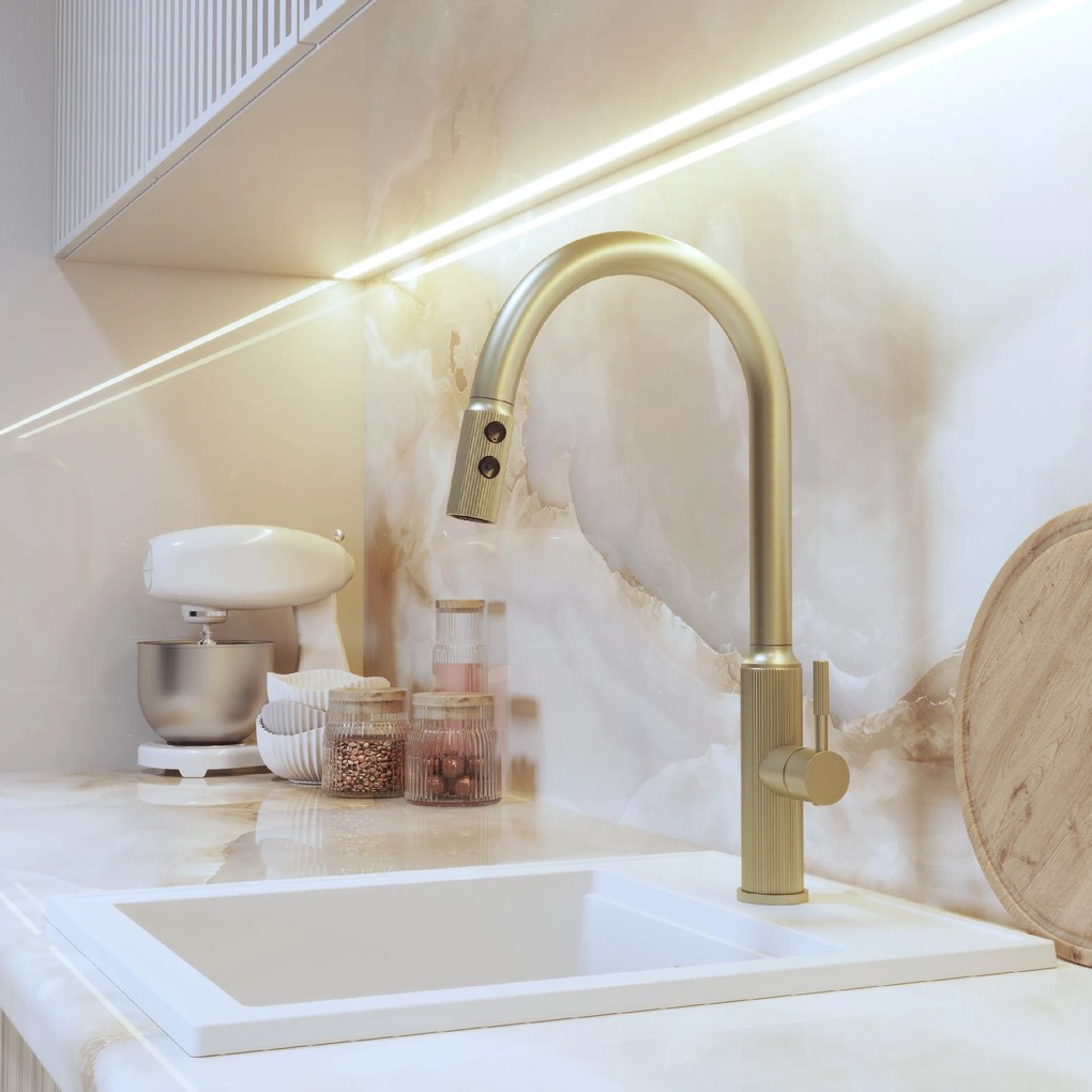 Gamma Lux, vysoká drezová batéria, zlatá matná, GMA-BLX-BGD