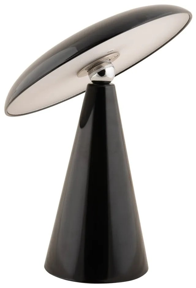 Čierna LED stmievateľná stolová lampa (výška 26 cm) Phoebe – Leitmotiv