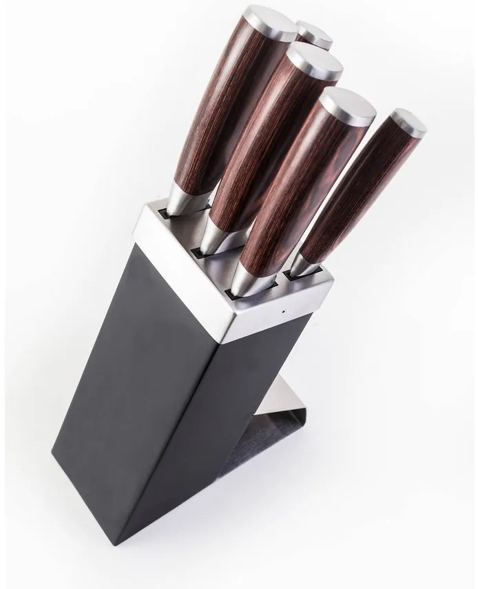 Sada nožov G21 Gourmet Dynamic 5 ks + černo-nerezový blok 60022163
