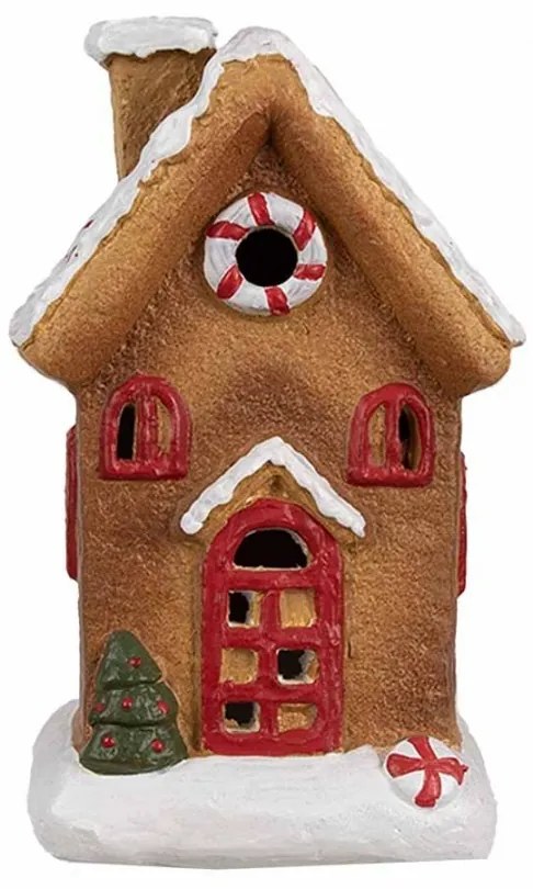 Keramická perníková chalúpka s perníčkom Gingerbread House - 9*7*15 cmm