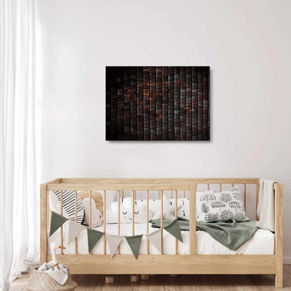 Moderný abstraktný sklenený obraz (70x50 cm)