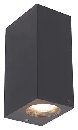 Inteligentné nástenné svietidlo sivé z plastu vrátane 2 Wifi GU10 - Baleno