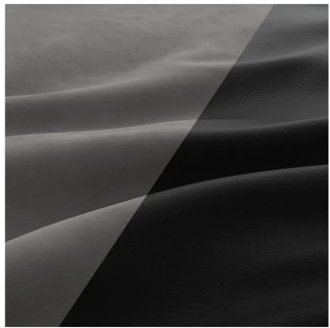 Trojmiestna rozkladacia sedačka FORESTA tmavosivá / čierna