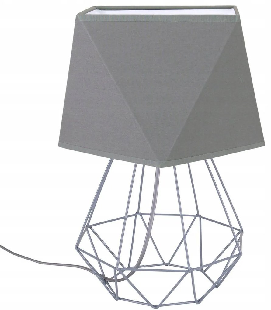 Stolná lampa Diamond 1, 1x textilné tienidlo (výber z 12 farieb), (výber z 3 farieb konštrukcie)