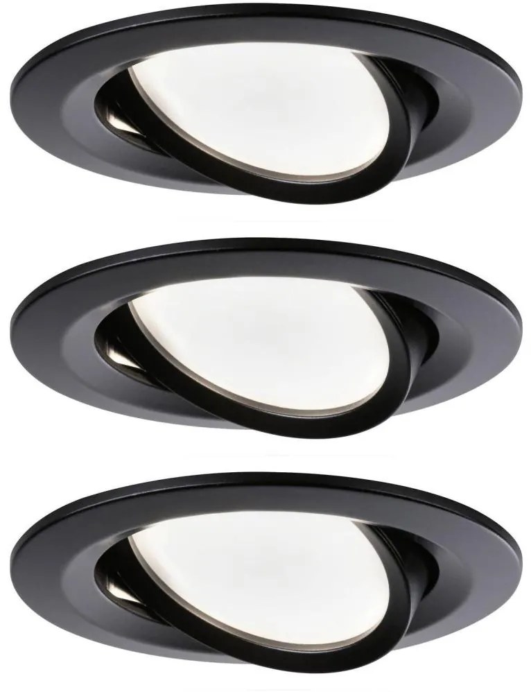 Paulmann 94472 - SADA 3xLED/6W IP23 Stmievateľné kúpeľňové svietidlo NOVA 230V