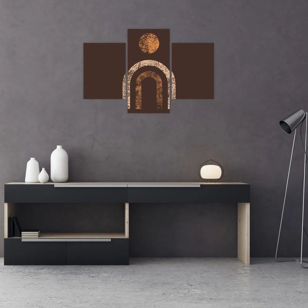 Obraz - Oranžové oblúky N⁰1 (90x60 cm)