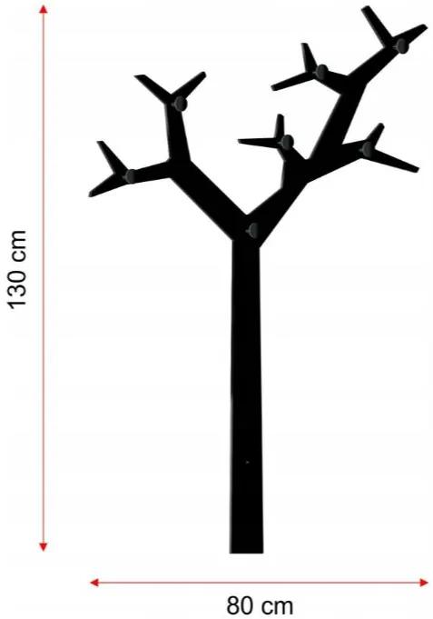 Vešiak strom 130 čierna